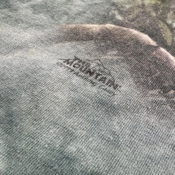 Vintage 90s The Mountain Giraffe Tie Dye T-Shirt Nature Wildlife Animal L - Picture 2 of 6